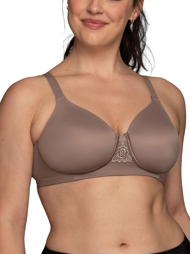 Vanity Fair womens Full Figure Beauty Back Smoothing Bra, Wirefree - Walnut, 40DD US - Image 1